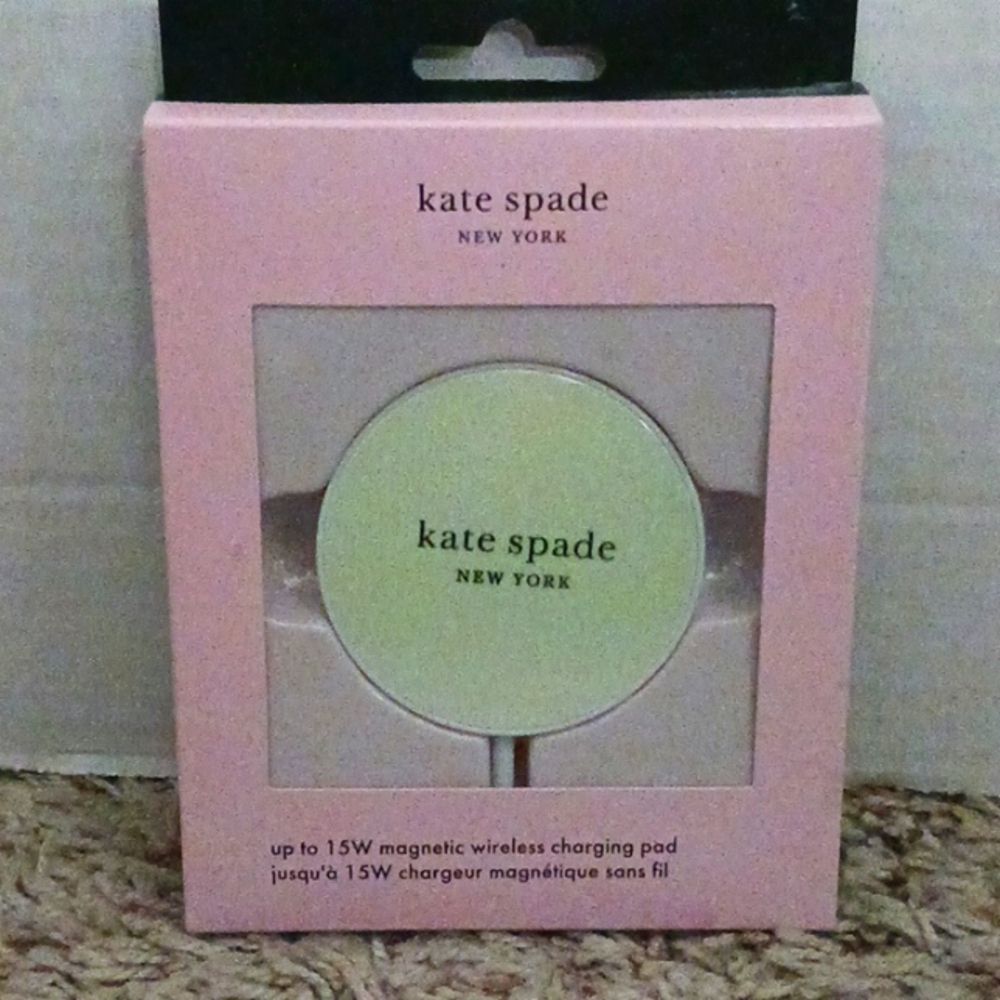 Kate Spade Pink and Cream Wireless Charger